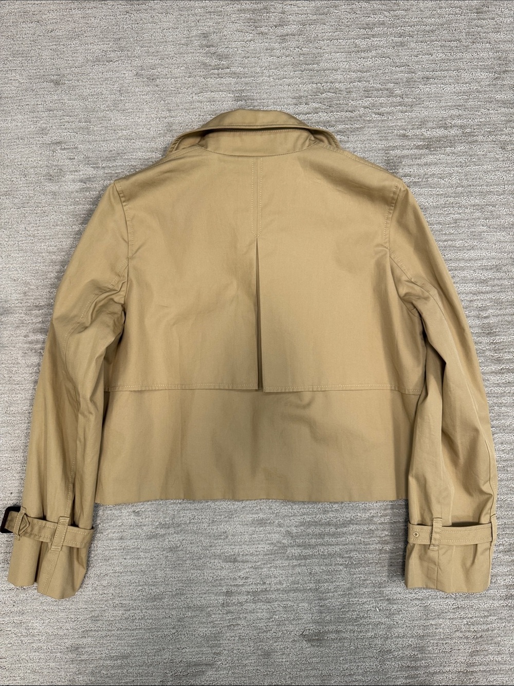 Aritzia NWT The Esquire Short Trench Coat Wicker Tan Size Small - Picture 15 of 16